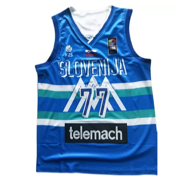 Luka Doncic Jersey Slovenia Euroleague 77 Jersey on Sale