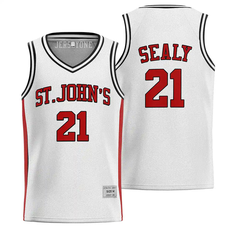 Malik Sealy St John's Jersey #21 | Throwback Basketball Jersey
