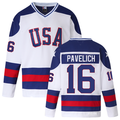 Men's Mark Pavelich Miracle on Ice USA Jersey #16