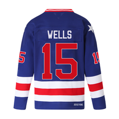 Mark Wells #15 Retro 1980 USA Hockey Team Jersey