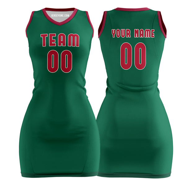 Mexico Dark Green Custom Basketball Jersey Dress 2000s