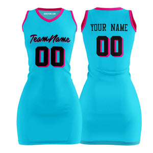 Custom Miami Vice Basketball Jersey Dress for Women - Authentic