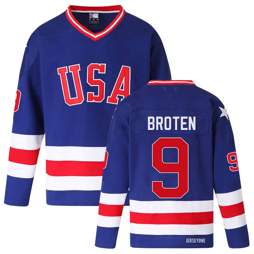 Neal Broten 1980 Olympics Hockey Jersey #9