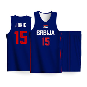Nikola Jokic Serbia Euroleague Basketball Jersey