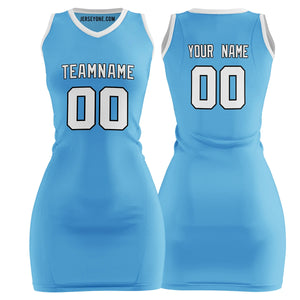 women's north carolina jersey dress, custom team name and number