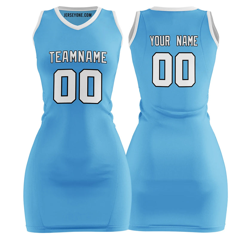 women's north carolina jersey dress, custom team name and number