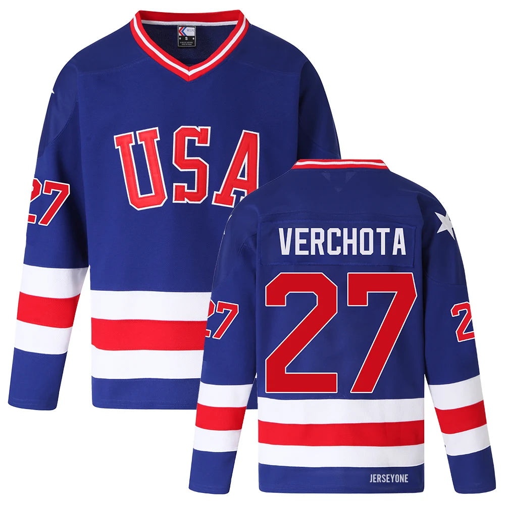 Phil Verchota Replica Team USA 1980 Hockey Jersey #27