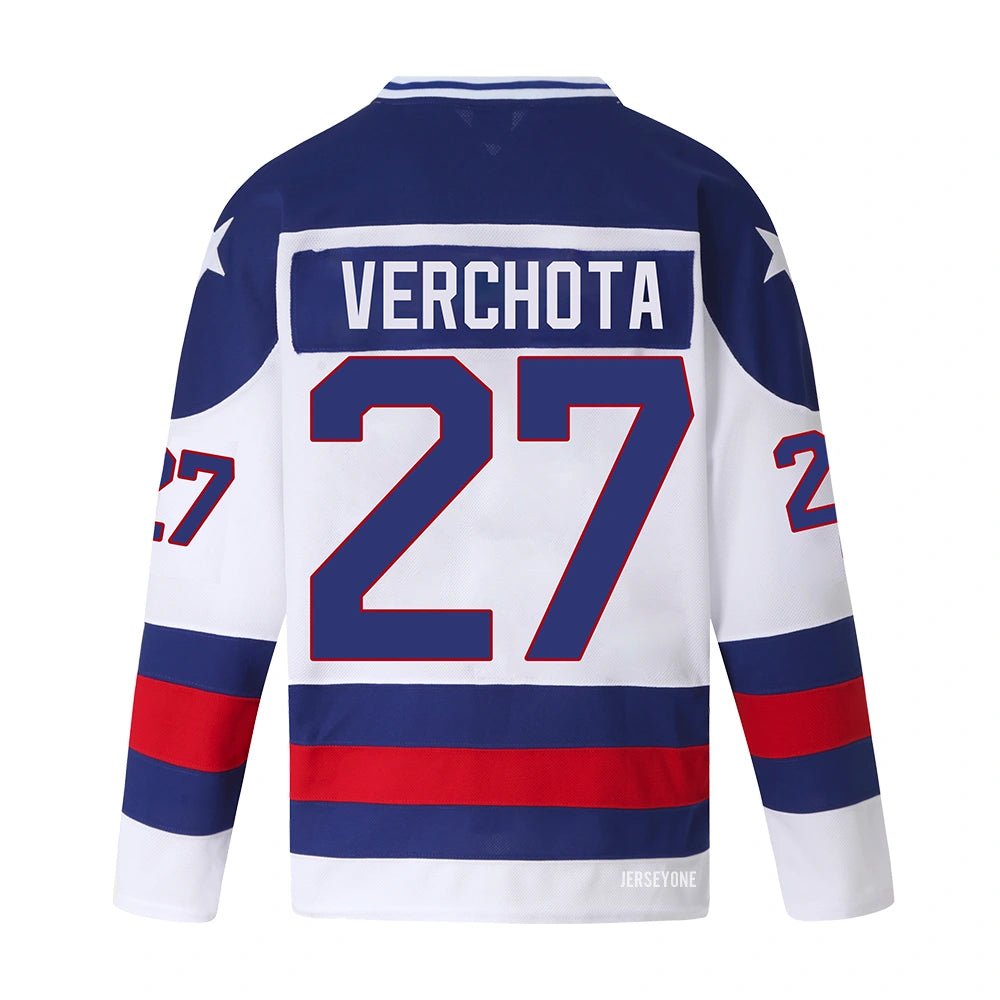 Phil Verchota Replica Team USA 1980 Hockey Jersey #27