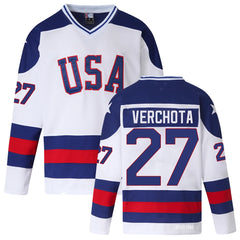 Phil Verchota Replica Team USA 1980 Hockey Jersey #27