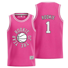 Pink Rookie of The Year Basketball Jersey