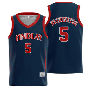 Pj Washington High School Jersey #5 | Findlay Basketball Jersey
