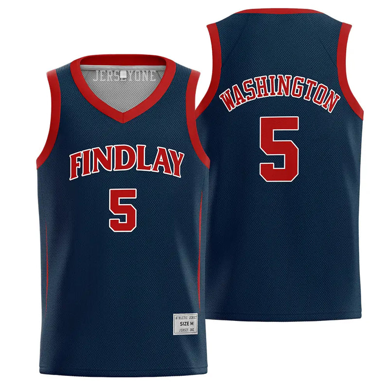 Pj Washington High School Jersey #5 | Findlay Basketball Jersey