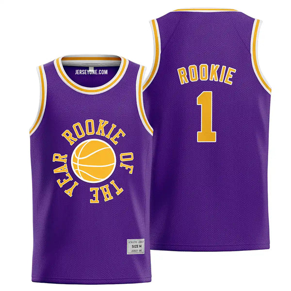 Purple Rookie of The Year Basketball Jersey