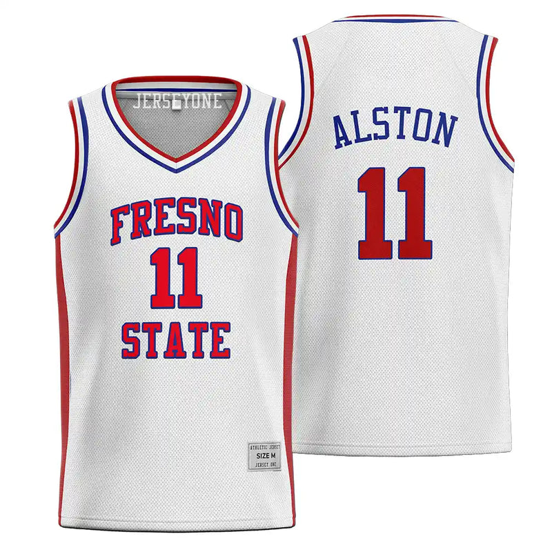 Rafer Alston College Throwback Basketball Jersey White