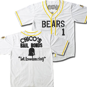 regi tower #1 bad news bears jersey chico's bail bonds