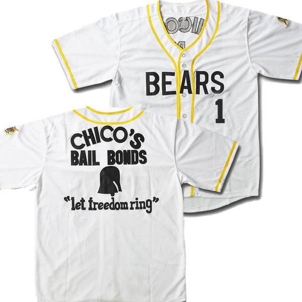 regi tower #1 bad news bears jersey chico's bail bonds