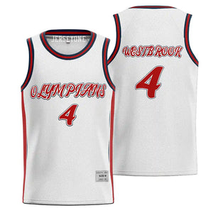 Russell Westbrook Olympians High School Basketball Jersey White