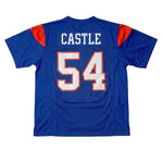 Back of Thad Castle #54 BMS jersey showing player name and numbers, high-quality stitched movie replica thumbnail