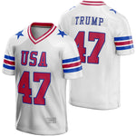 Trump 47 White Football Jersey - Custom thumbnail