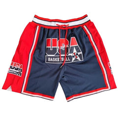 Men's 1992 USA Basketball Shorts With Zipper Pockets