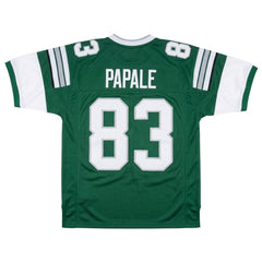 Back view of Vince Papale #83 Philadelphia Eagles football jersey featuring stitched white 'PAPALE' nameplate and '83' numbers, from Invincible film"