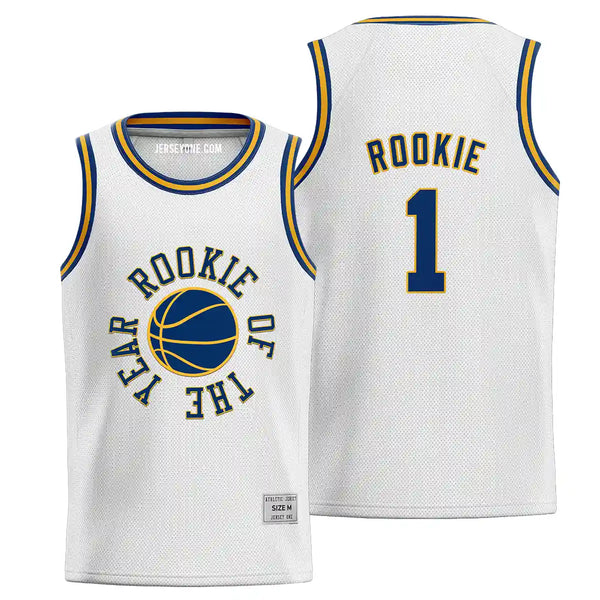 White Rookie of The Year Basketball Jersey