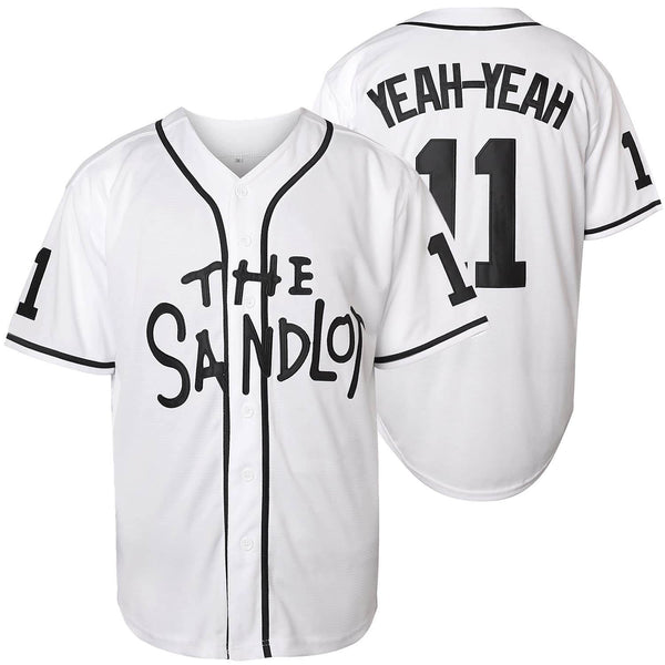 Yeah Yeah #11 The Sandlot Baseball Jersey - White