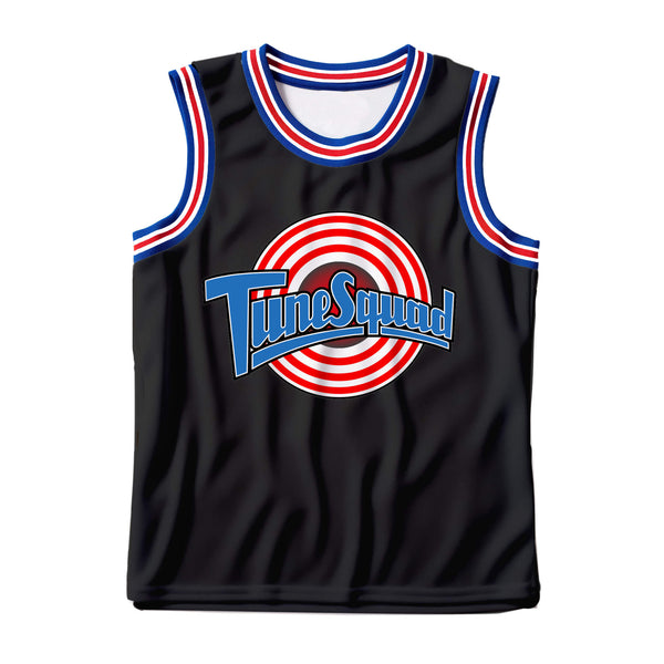 Black Youth Custom Space Jam Tune Squad Basketball Jersey for boys