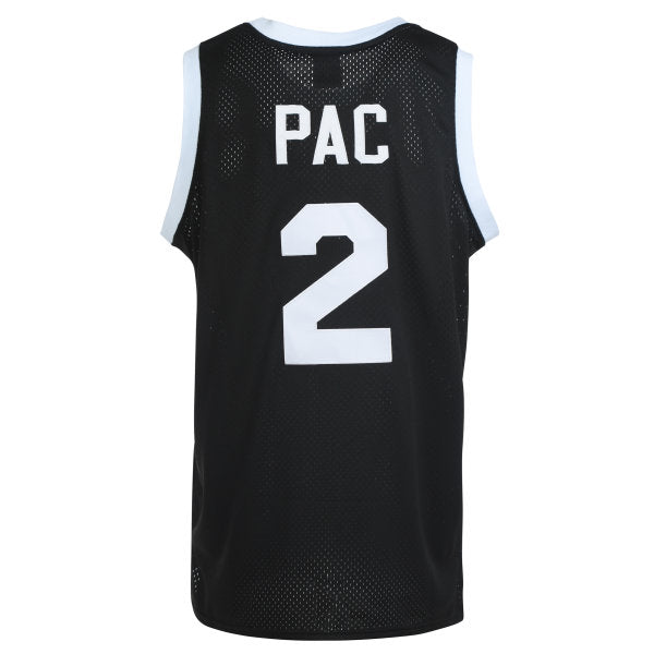 Above the Rim tupac 2 black basketball jersey for men back