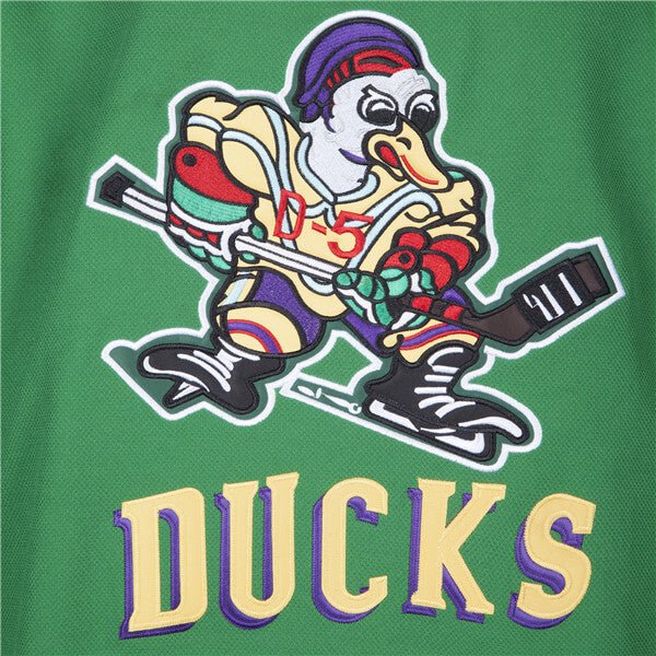 mighty ducks green skating duck logo