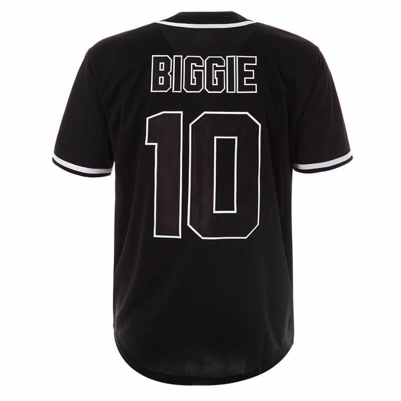 Bad Boy 10 Biggie Smalls Baseball Jersey Black