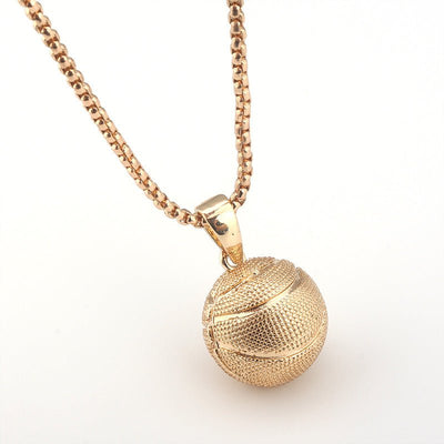 Basketball Hip Hop Pendant Necklace