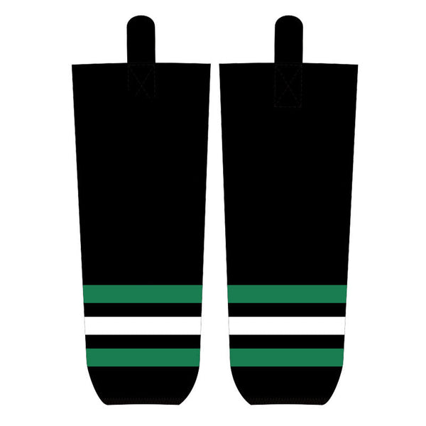 Black Green Ice Hockey Socks Jersey One
