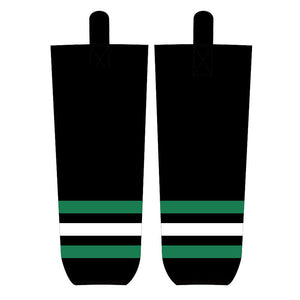 Black Green Ice Hockey Socks