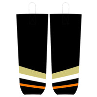 Black White Orange Ice Hockey Socks Jersey One thumbnail