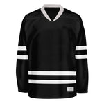 blank black hockey jersey for men thumbnail