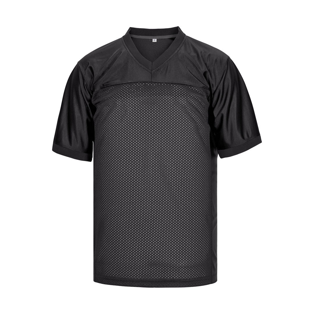 Blank black mesh fan football jersey for men youth jerseyone