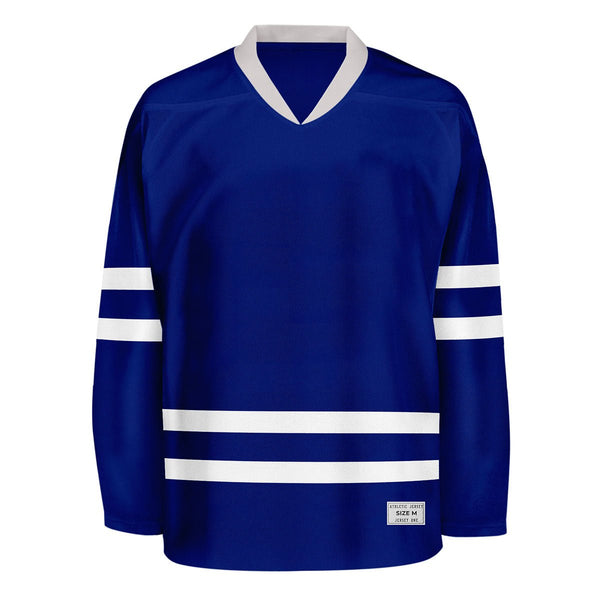 blank blue hockey jersey