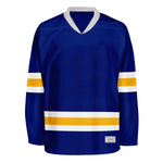 blank blue and yellow hockey jersey thumbnail