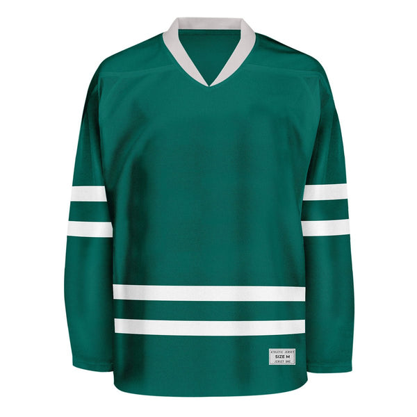 Blank Deep Green Hockey Jersey