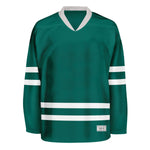 Blank Deep Green Hockey Jersey thumbnail