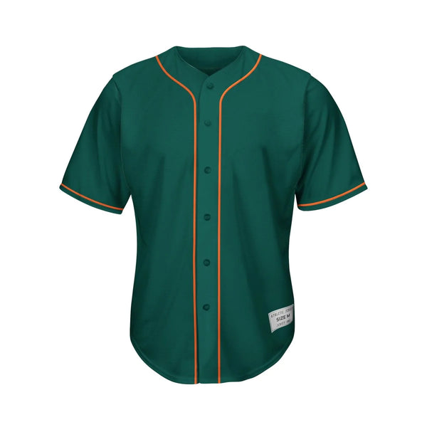 Blank Deep Green Baseball Jersey