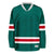 Blank Deep Green and red Hockey Jersey