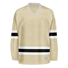 Blank Desert Sand and black Hockey Jersey