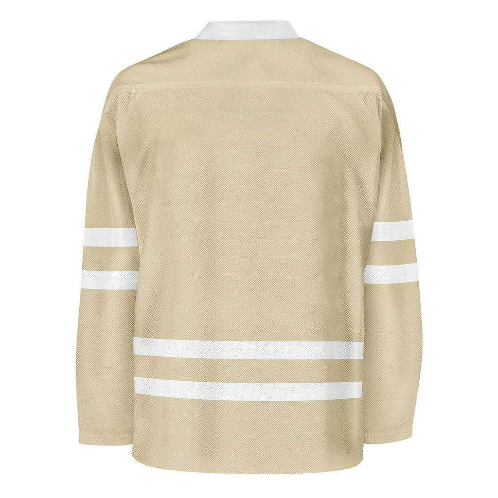 Blank Desert Sand Hockey Jersey back