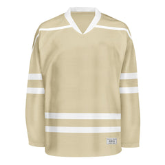Blank Desert Sand Hockey Jersey With Shoulder Yoke