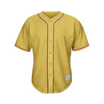 blank gold and purple baseball jersey front thumbnail