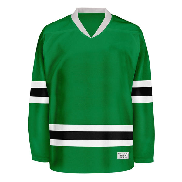 Blank Green and black Hockey Jersey