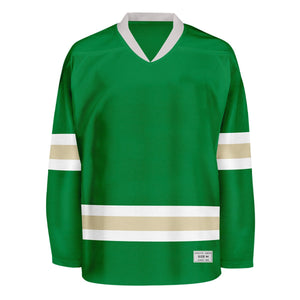 Blank Green and desert sand Hockey Jersey