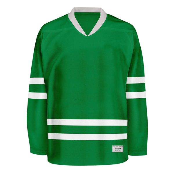 Blank Green Hockey Jersey